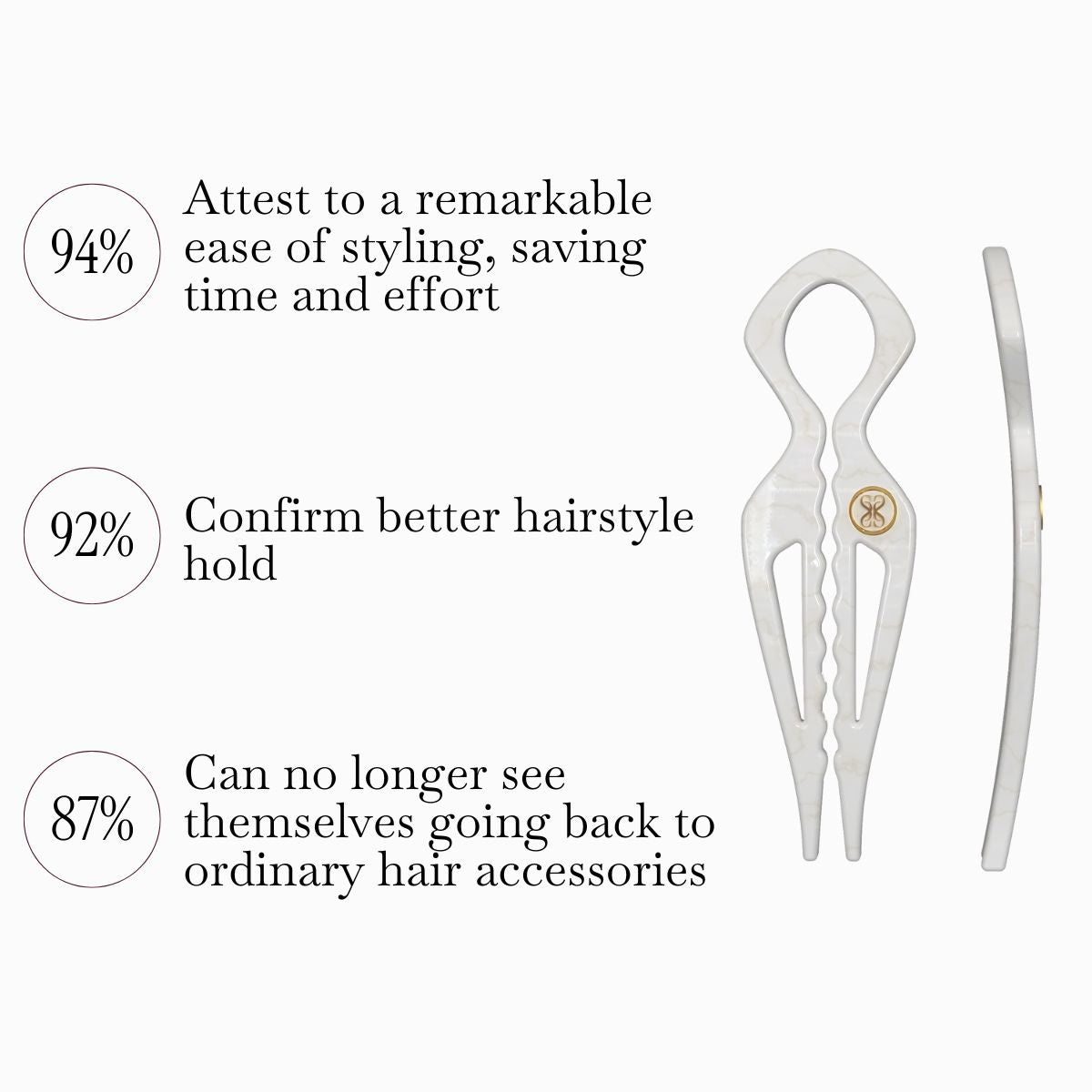 Prestige HairPin White: The Key to Sublime Hairstyles Every Day